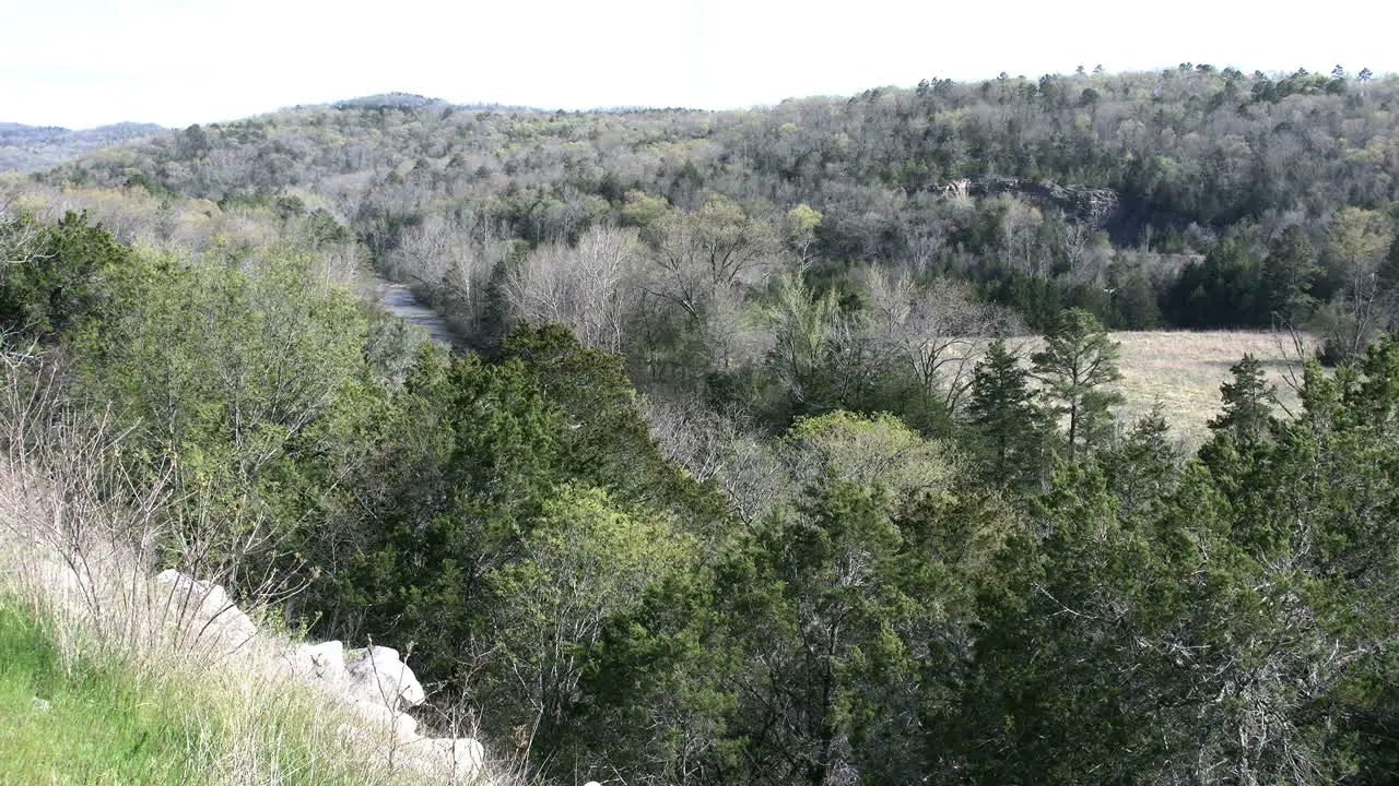 Arkansas Ozark Hills In Spring