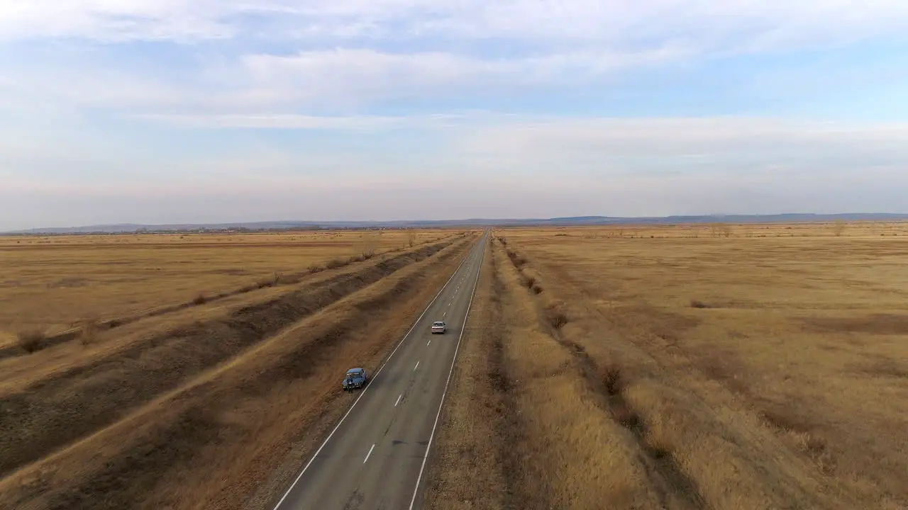 Flight Over Vast Steppe