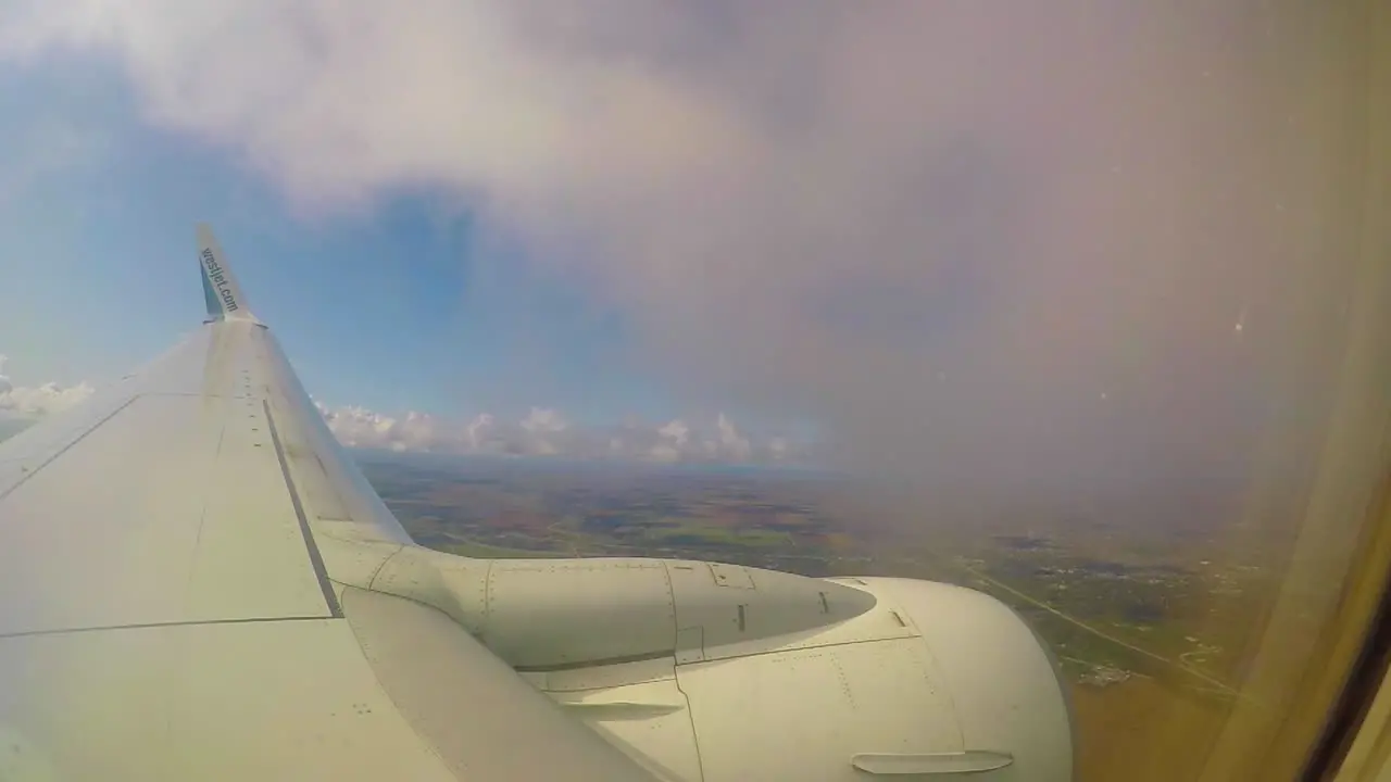 Getting to Winnipeg by plane shows us the vast farmland of this area of Canada