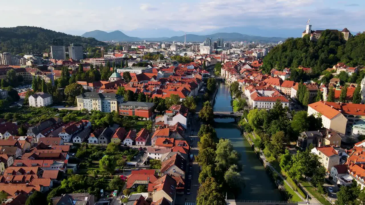 Slovenia Ljubljana Aerial Drone 3mp4