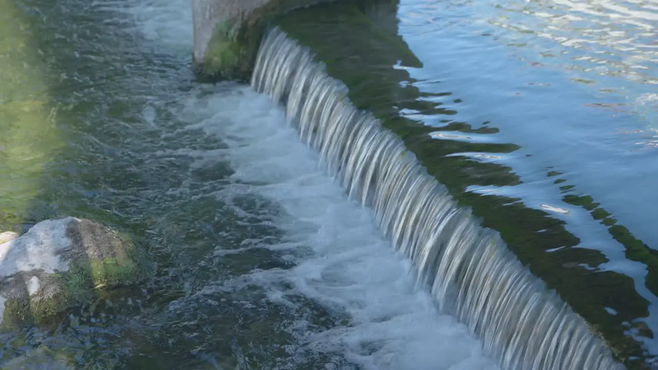 Small city waterfall The River flows