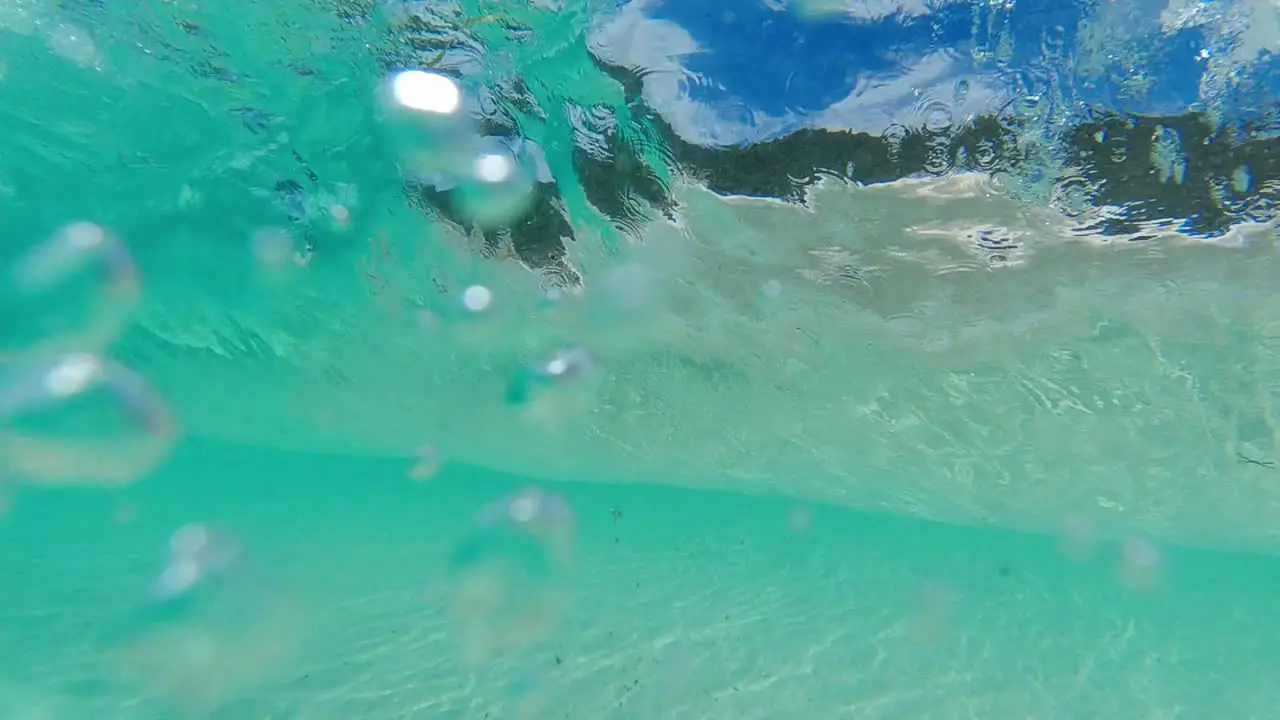 Crystal clear Wave breaking in slow motion at Little Beach in Two Peoples Bay Albany Western Australia 4