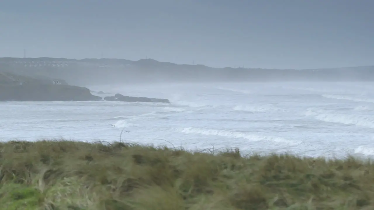 A storm batters the cornish coast