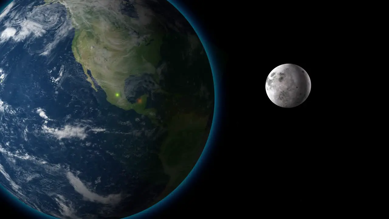 Moon and Earth Animation