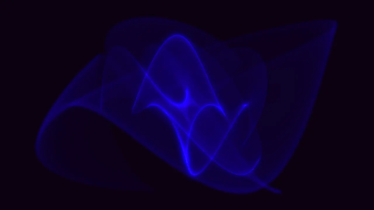 Animation abstract neon blue waves motion disco background