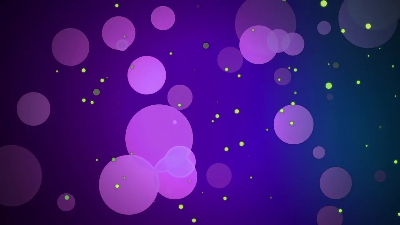 Floating Bokeh Particles Purple