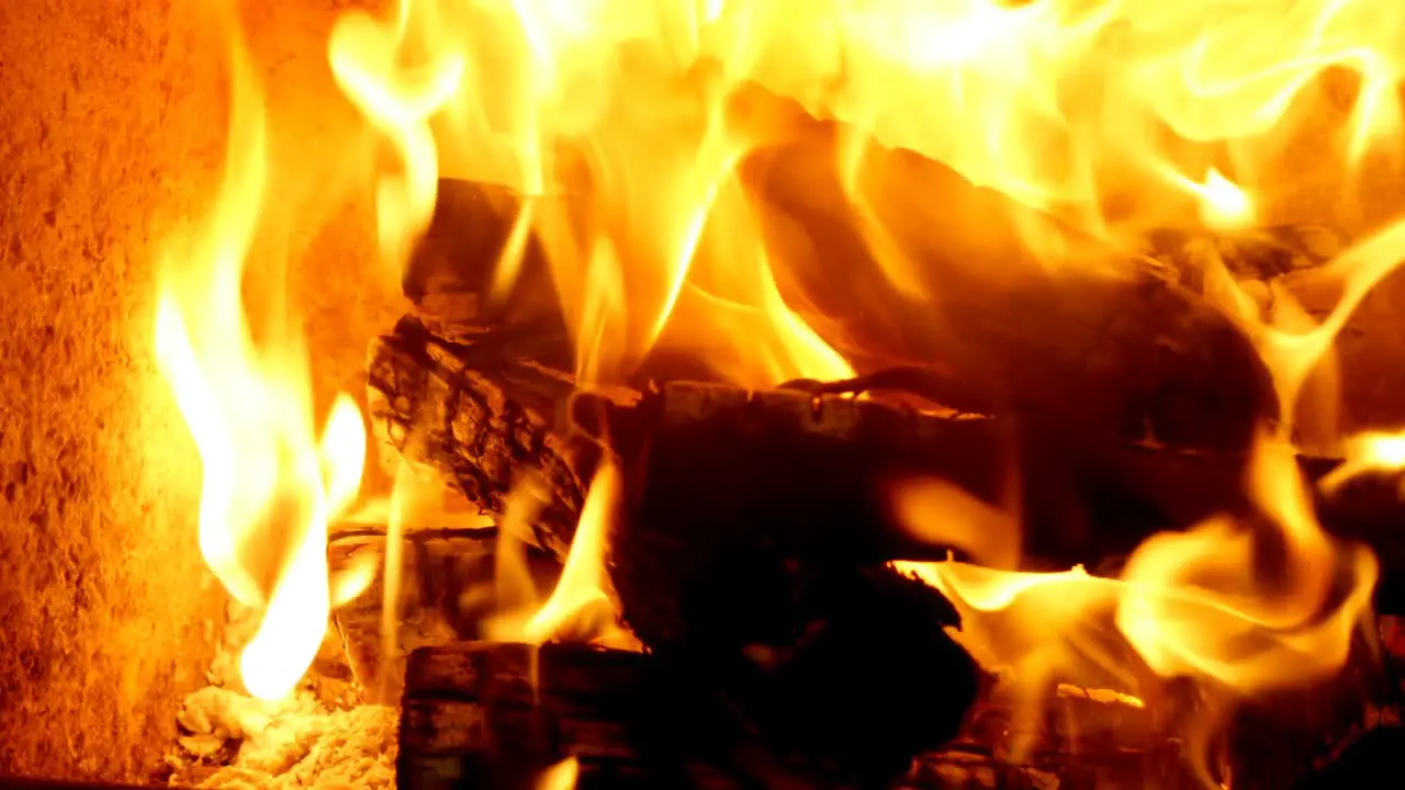 Fireplace at home 4k