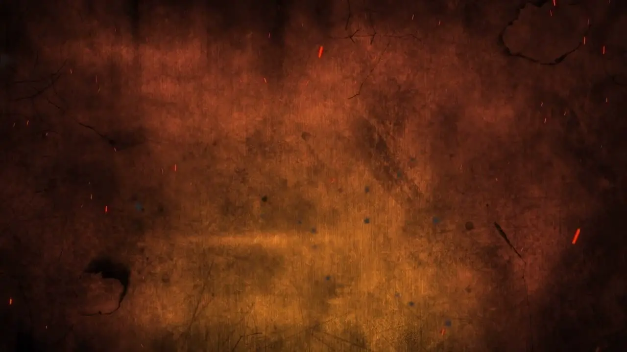 Animation of halloween greetings on rusty orange background