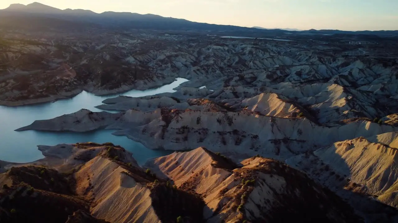 Sunset in the Gebas ravines in the Region of Murcia Spain