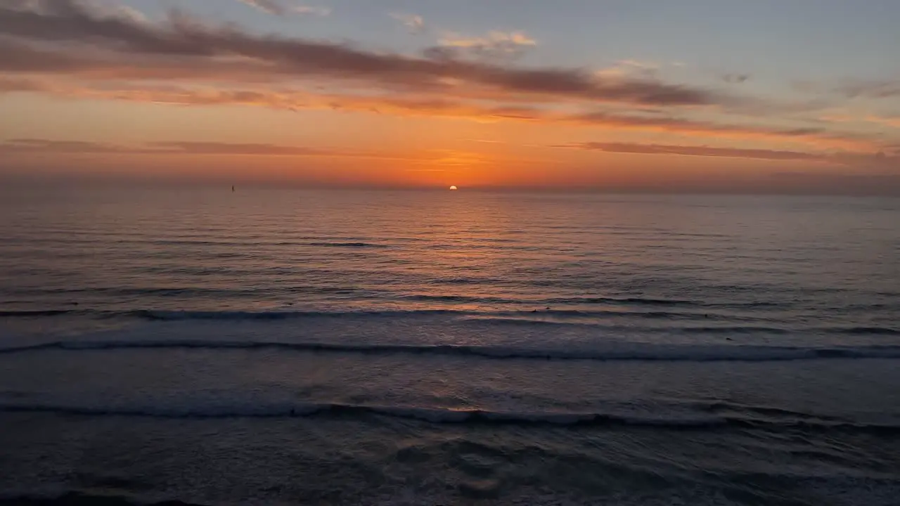 a beautiful sunset on the ocean in Portugal