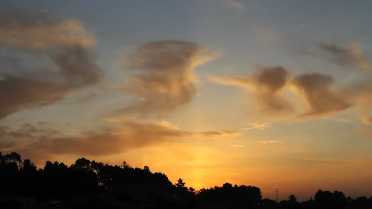 Sunrise clouds at dawn