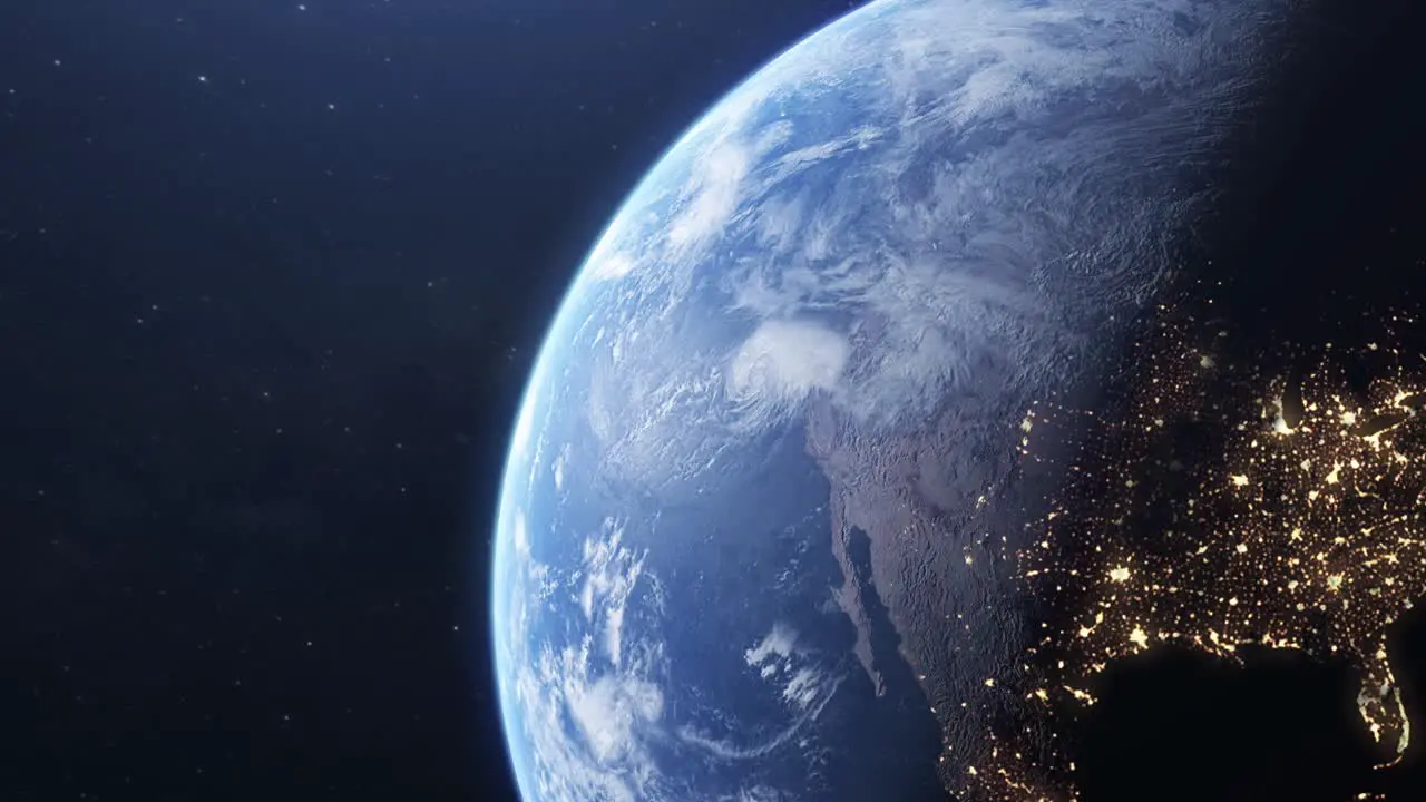 Cinematic Planet Earth from space