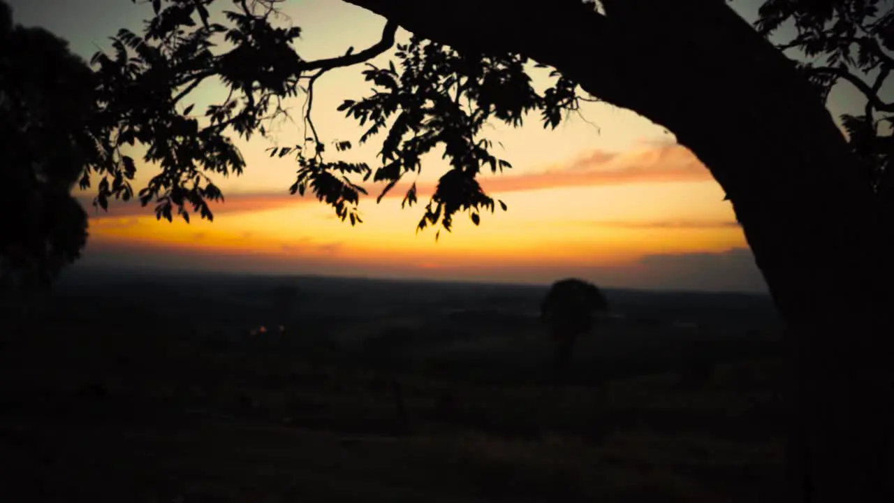 Beautiful sunset in slow motion