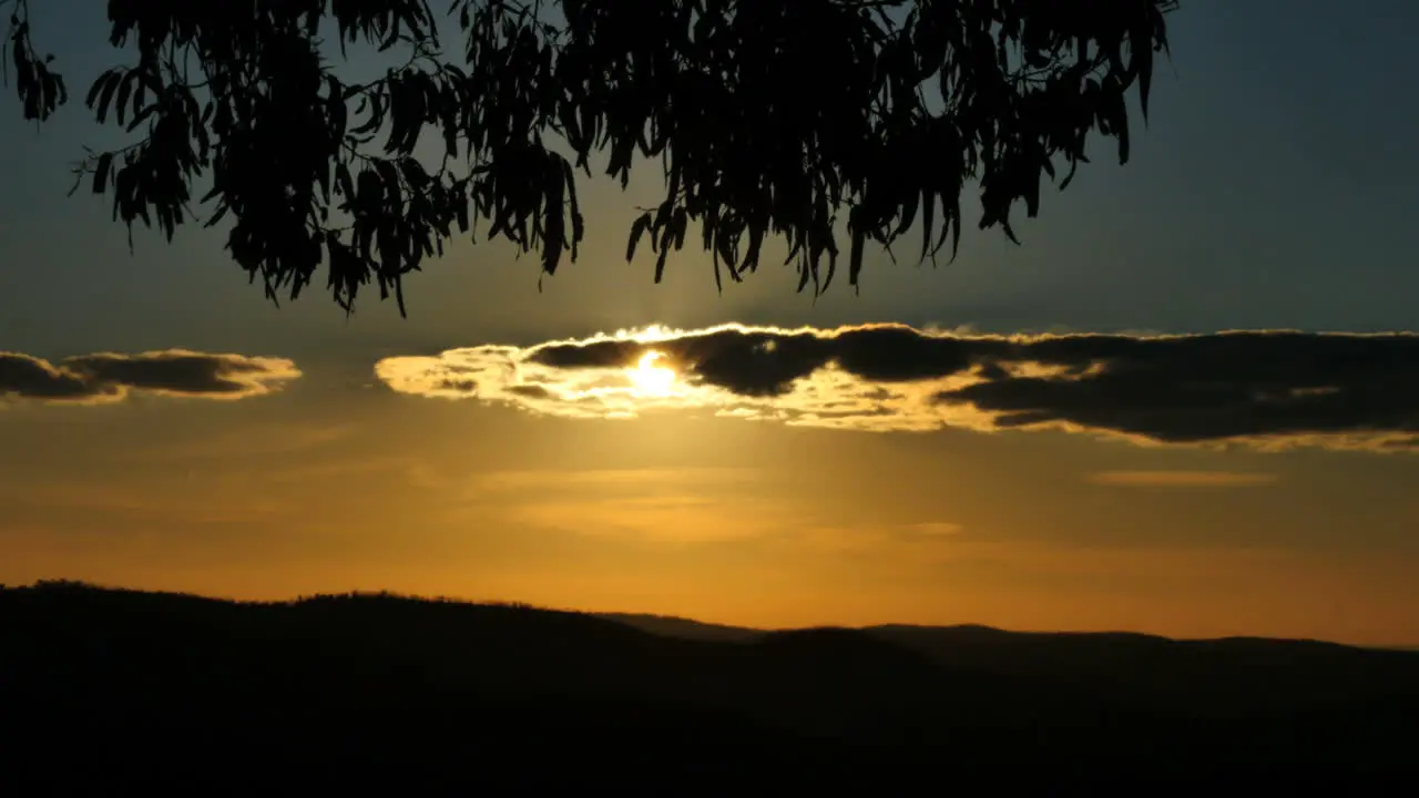 Australia Mt Bellevue Sun Through Clouds