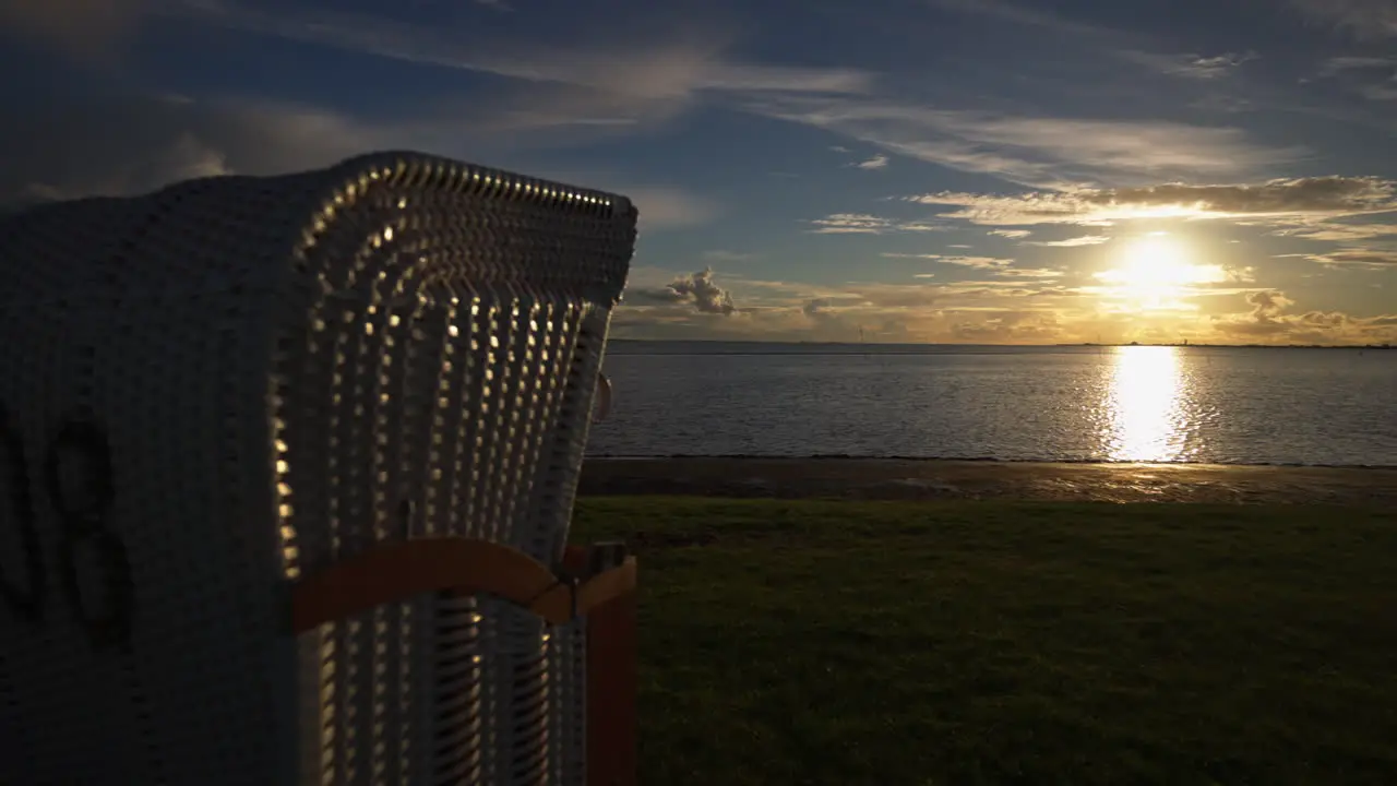 Location by the beach chairs to enjoy excellent evening and the setting sun