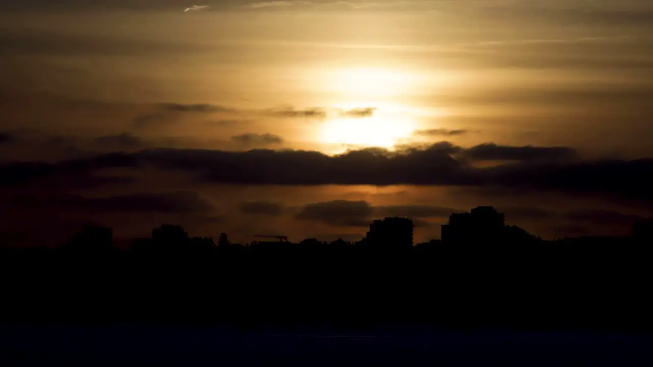 Rising view of a cascais city over the sunset at Cascais coast Portugal