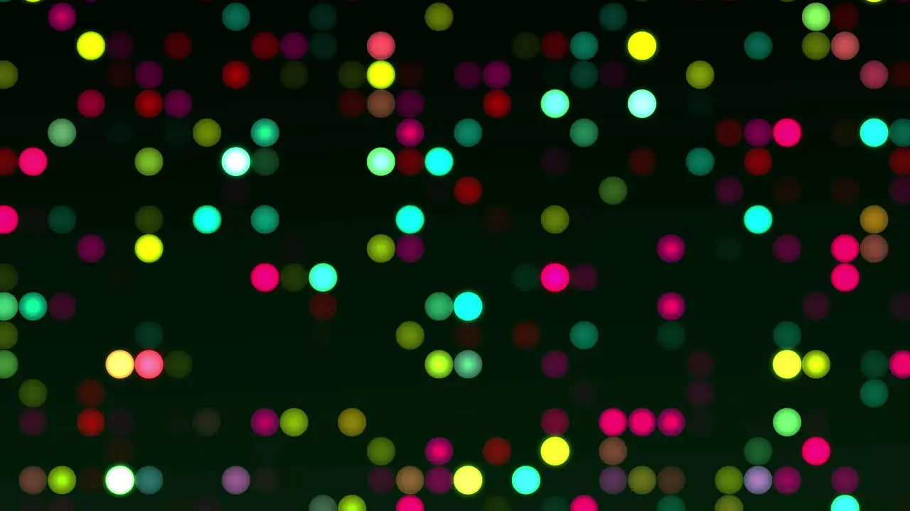 Colorful grid of flickering lights