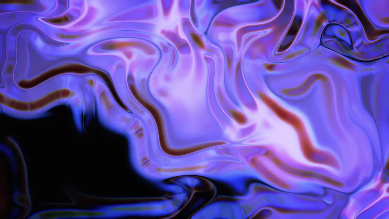 Creative Abstract Liquid Moving Spontaneously Visual Effects