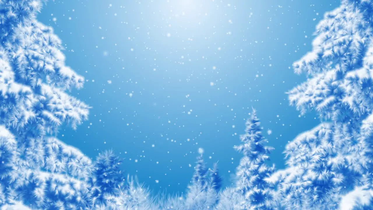 Blue Winter Background