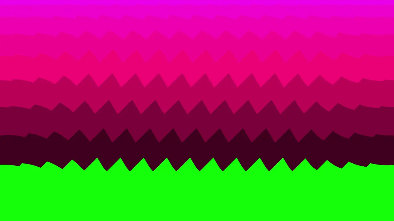 Modern pink shapes transition in vertical direction on reveal green screen