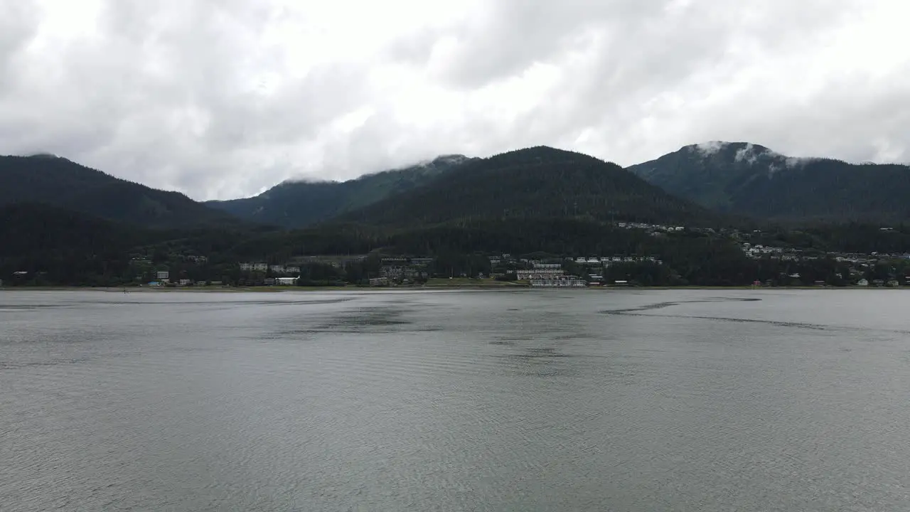 alaskan mountains aerial video nature