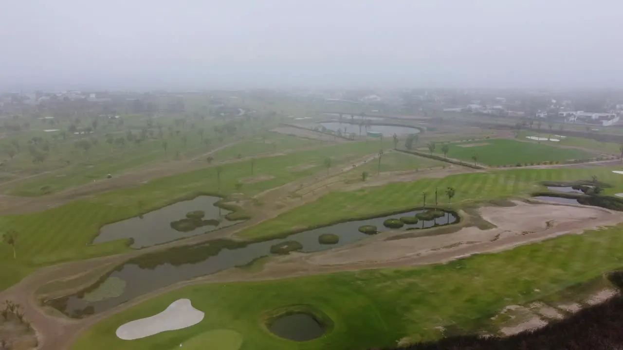 Drone video of a golf course in Lima Peru