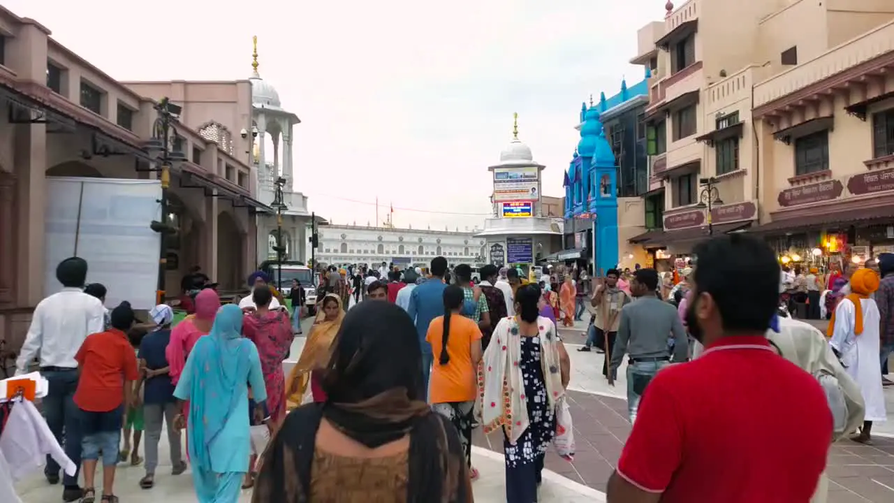 Timelapse of The market which leads one to the most sacred place of sikhism i