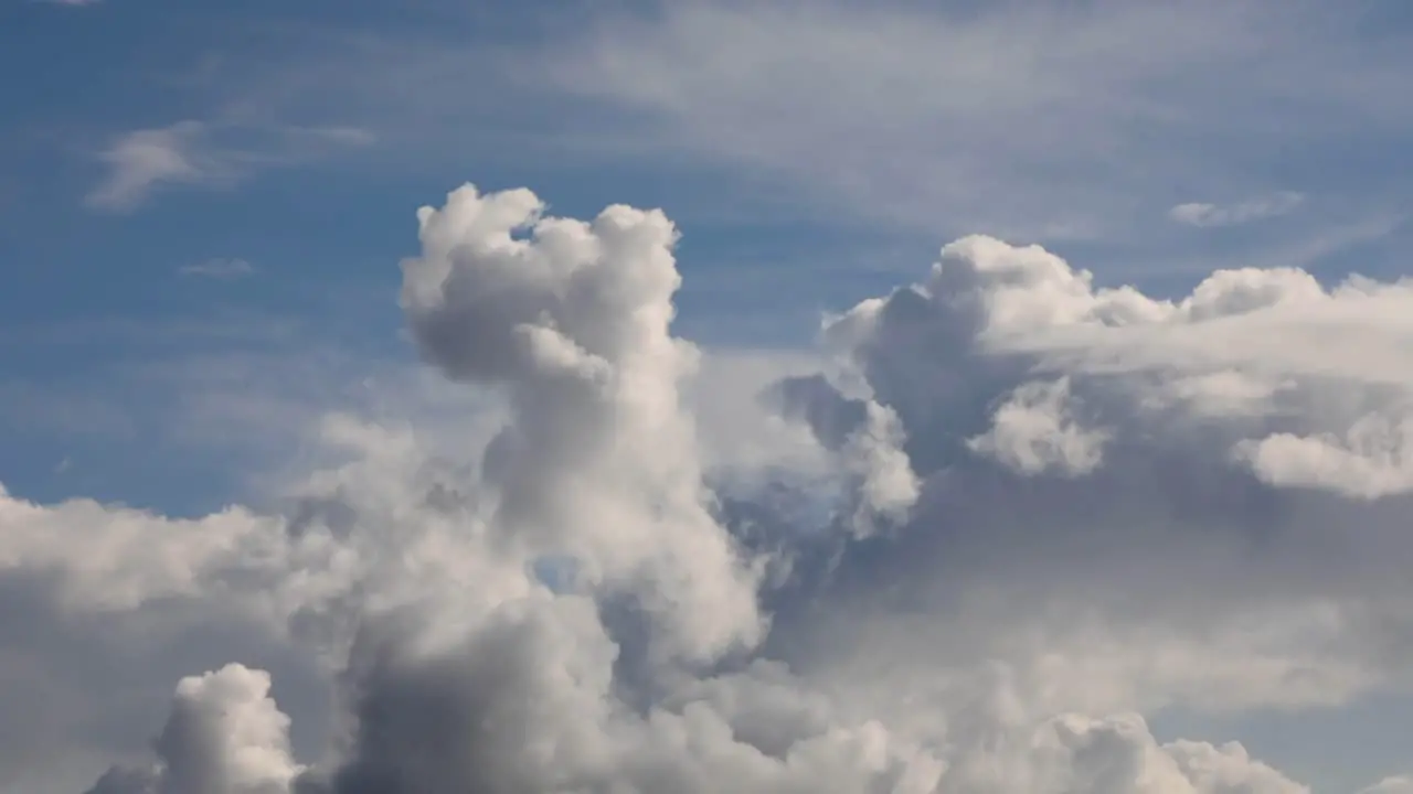 Cumulus clouds billowing and growing  time-lapse Scotland