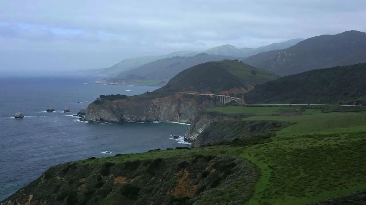 Big Sur Coastline with Bixby Bridge in background