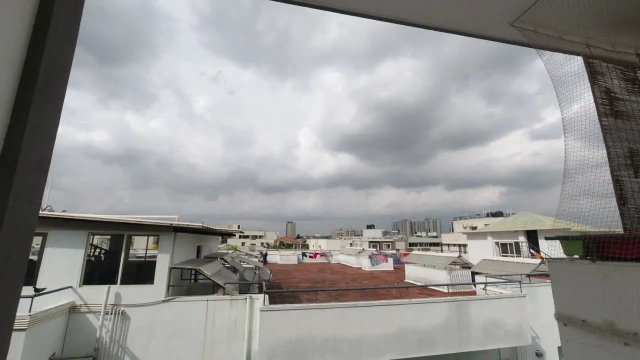 A time-lapse before it rains