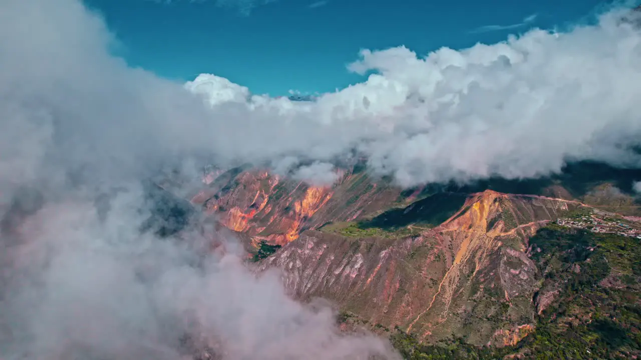 Breathtaking 4K drone footage of Colca Valley Peru featuring stunning landscapes dramatic clouds and Andean charm