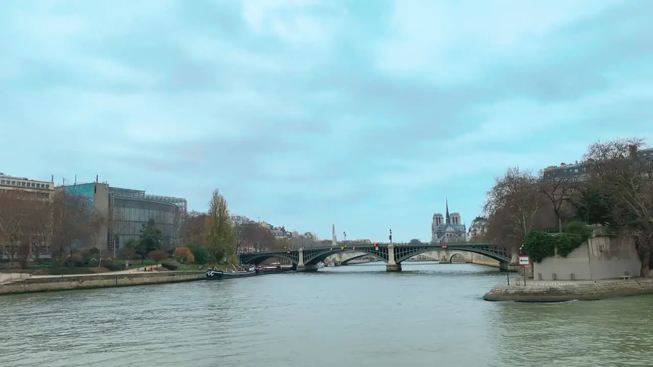 Riverboat tour watching landscape in paris france