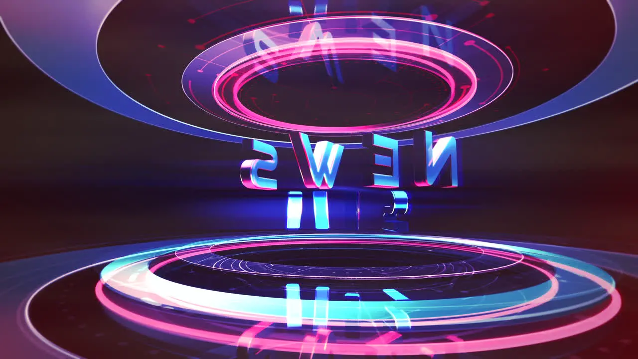 Animation text 24 News and news intro graphic with lines and circular shapes in studio abstract background 1