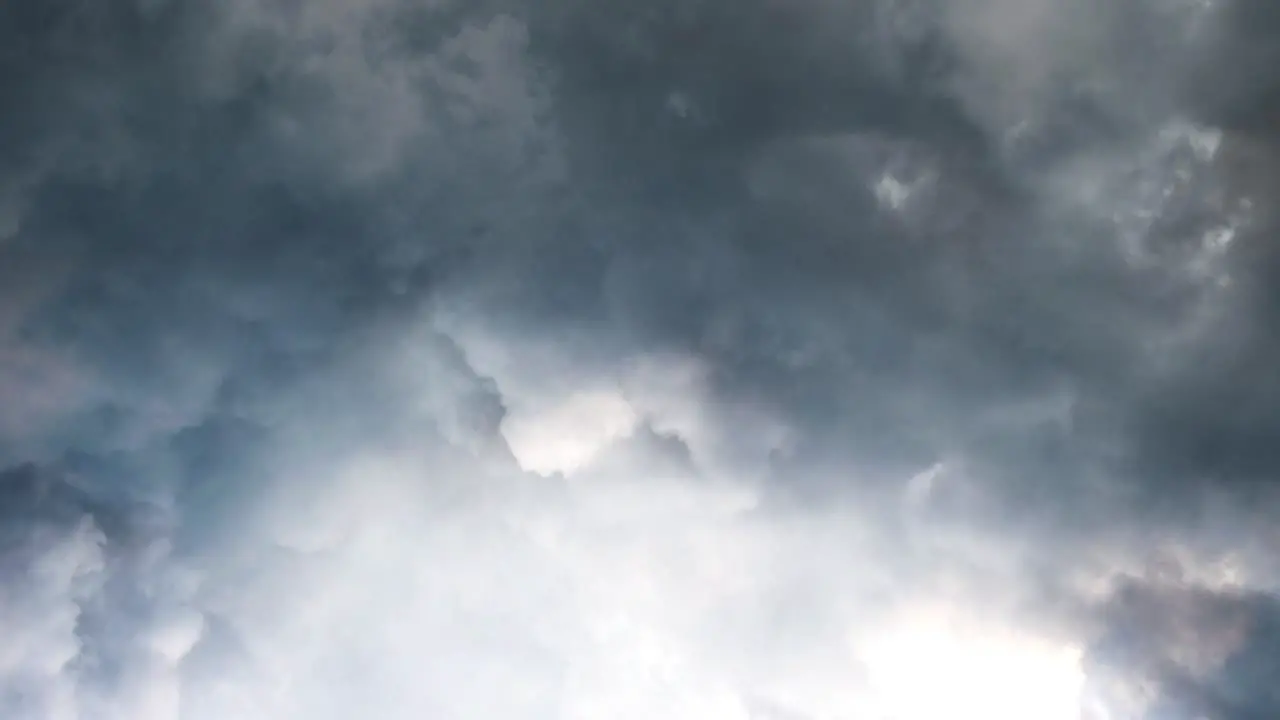 thunderstorm in dark clouds 4k