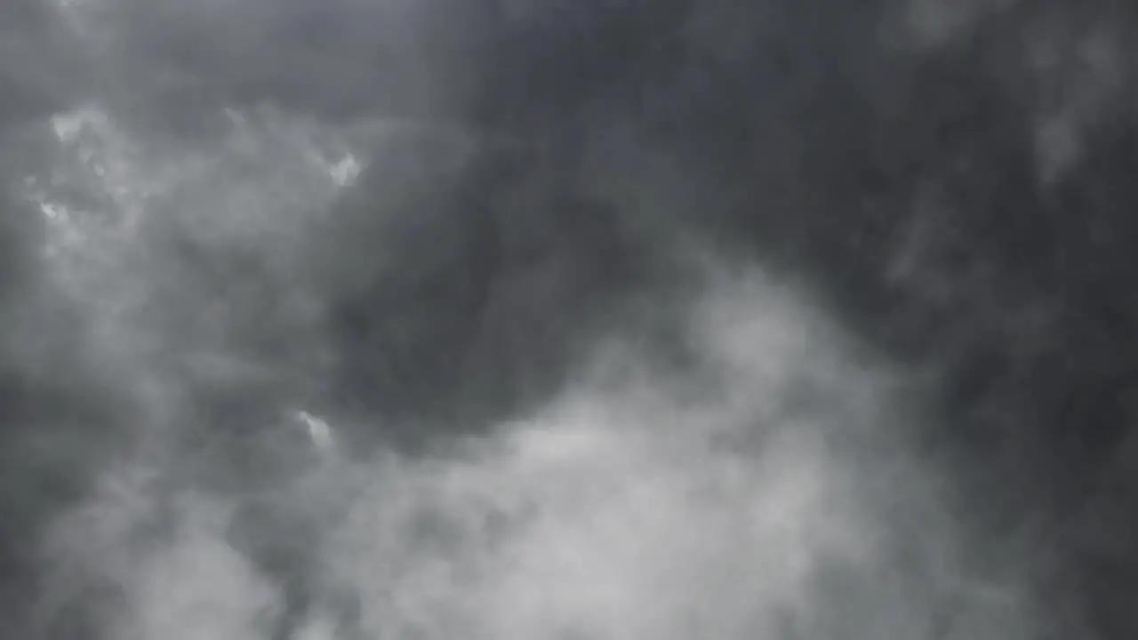 4K view of thunderstorm and dark clouds background