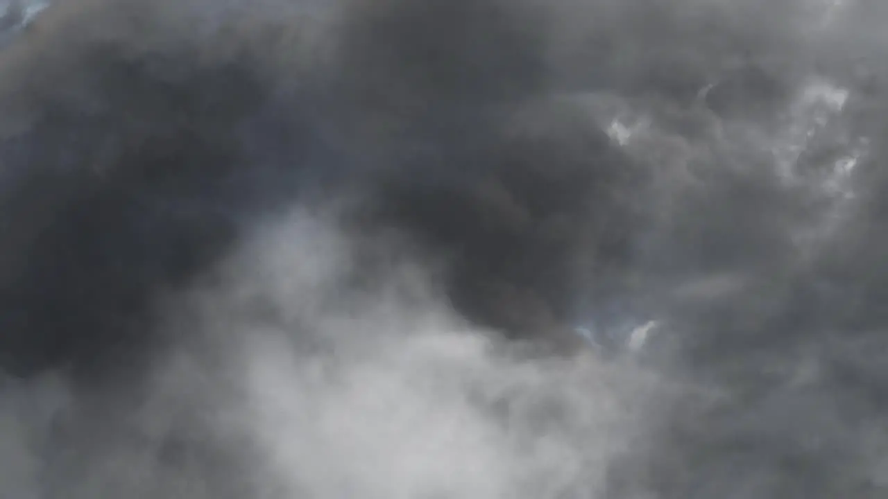 view of dark cumulonimbus clouds thunderstorm