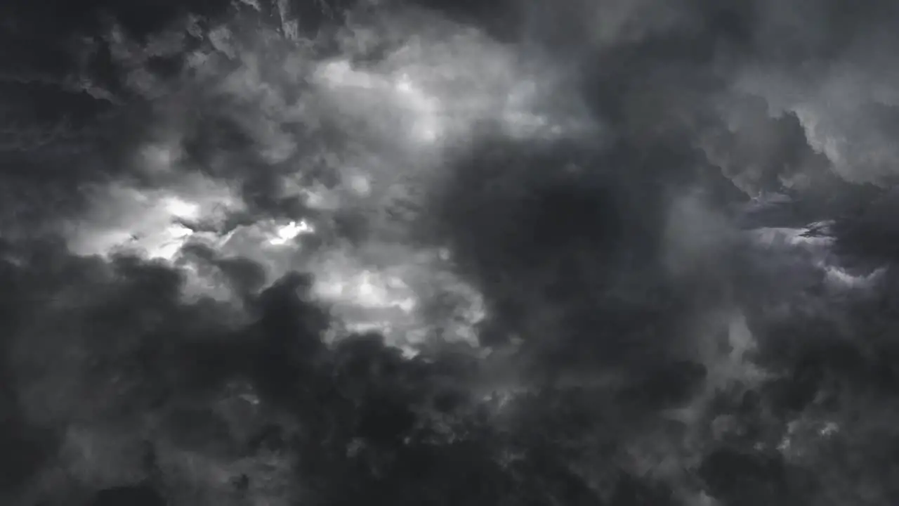 a thunderstorm occurred above the dark sky 4k