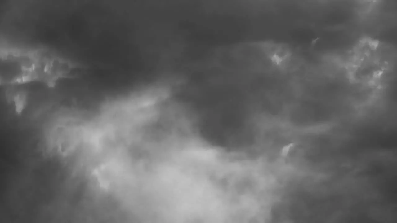 view of a thunderstorm inside a dark cloud