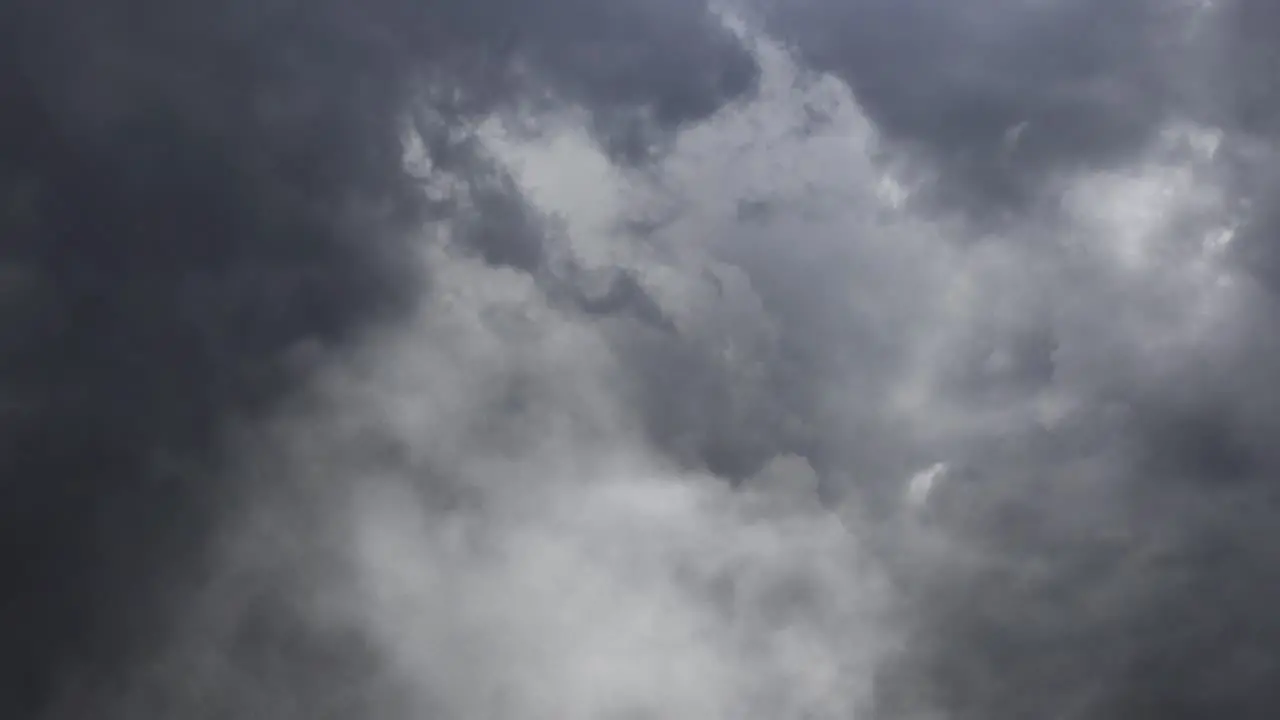 view of heavy thunderstorm clouds