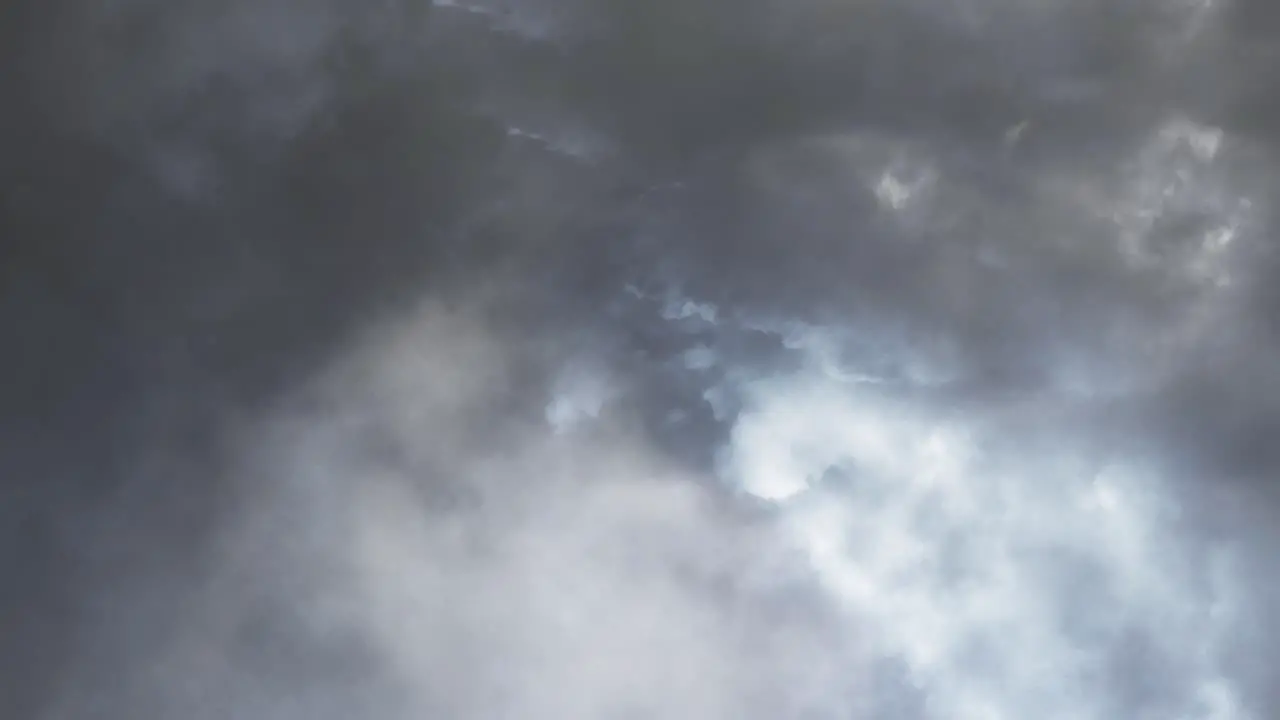 Thunderstorm and wall dark cloud