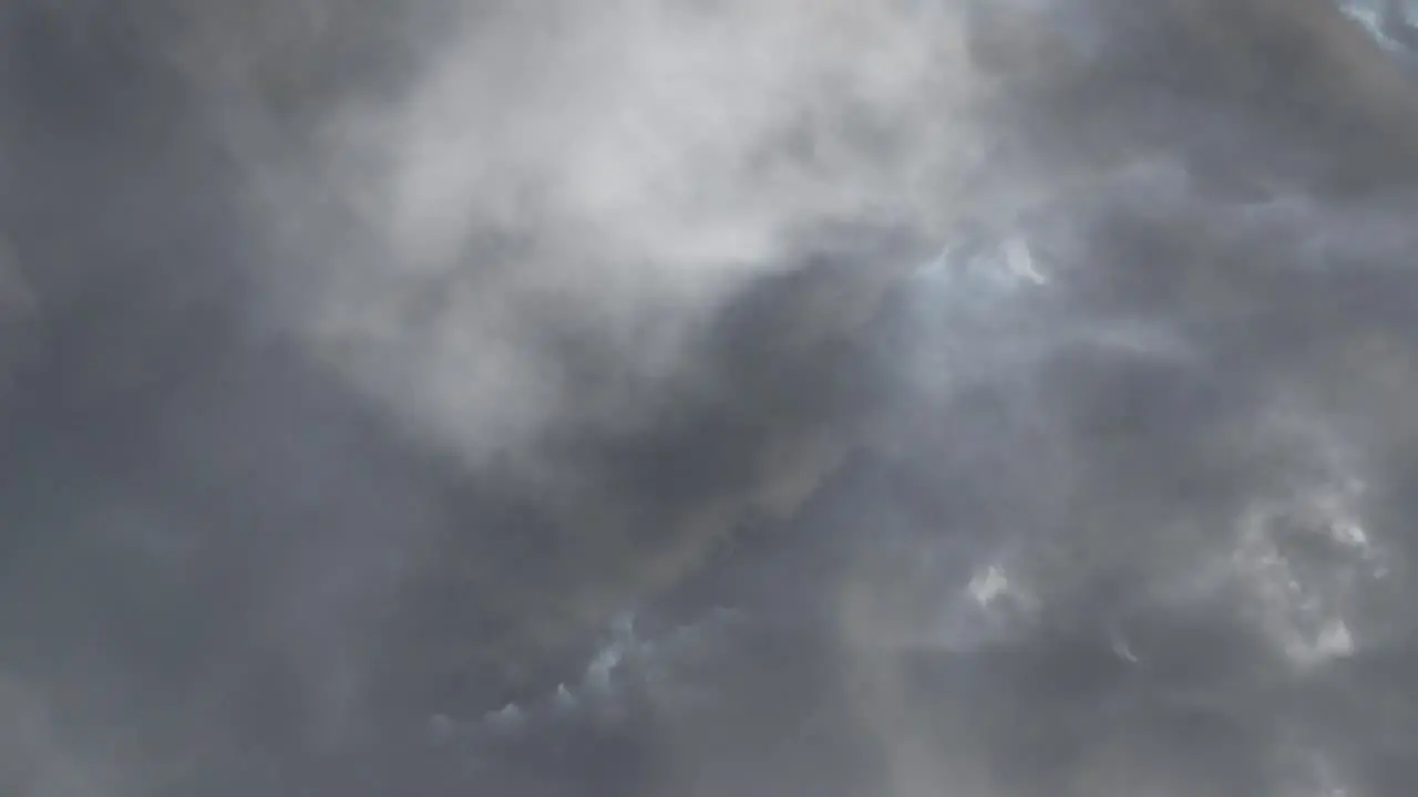 view of dark clouds and a thunderstorm