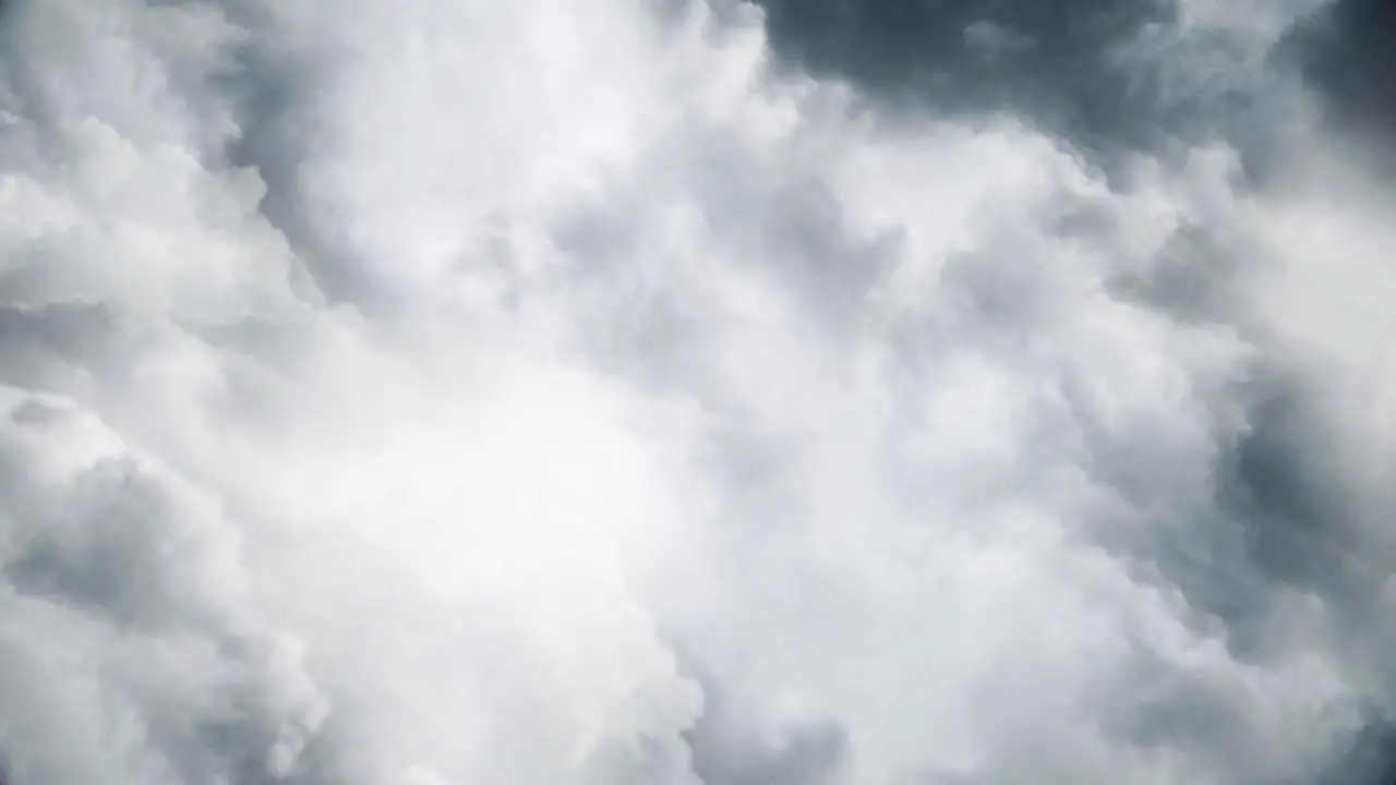 4k view of thunderstorm and moving dark columbus clouds