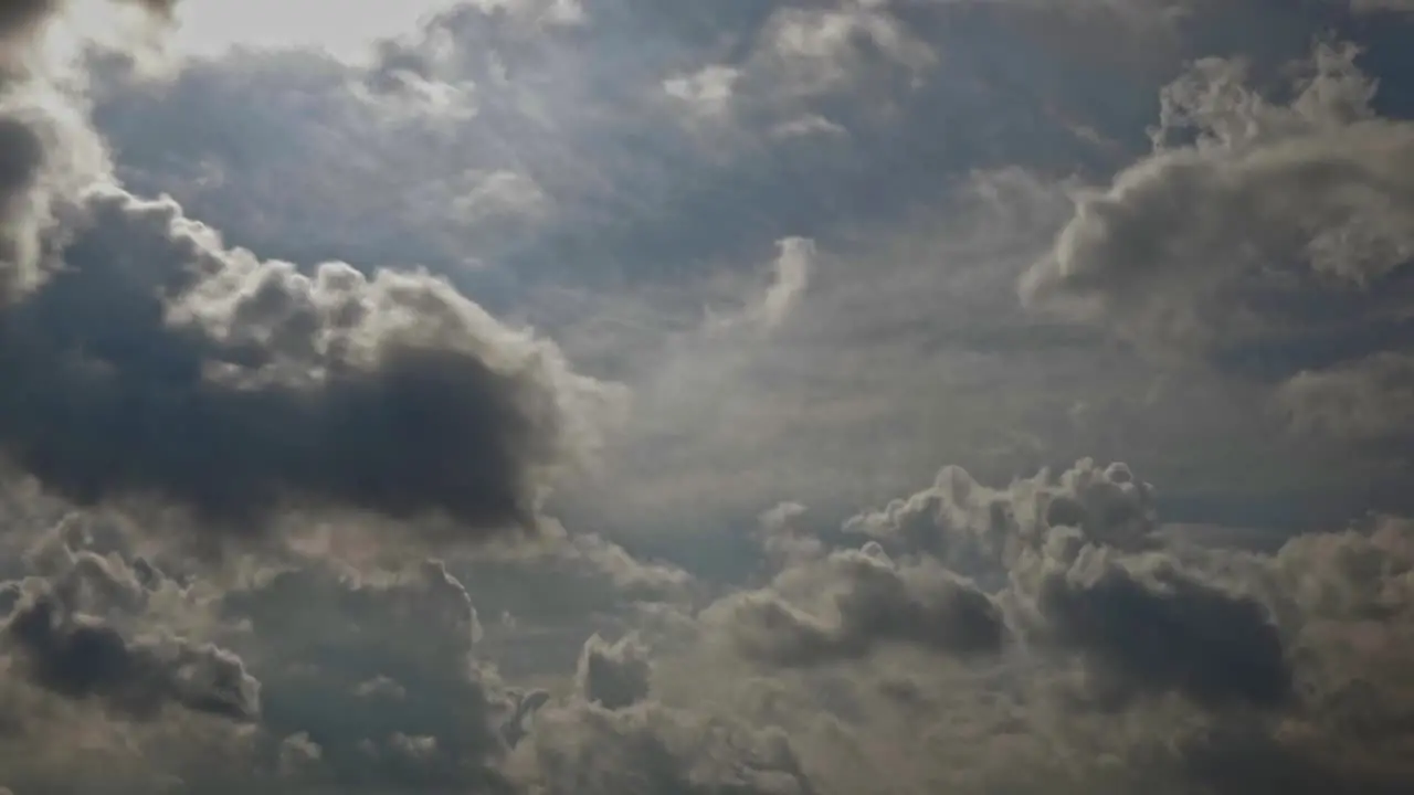 Timelapse Pan shot Of Rolling Clouds