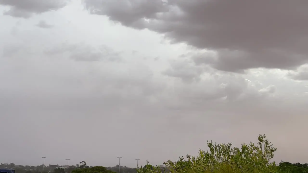 Dark and threating storm clouds rolling in