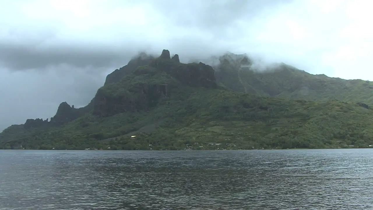 Moorea clouds darkened