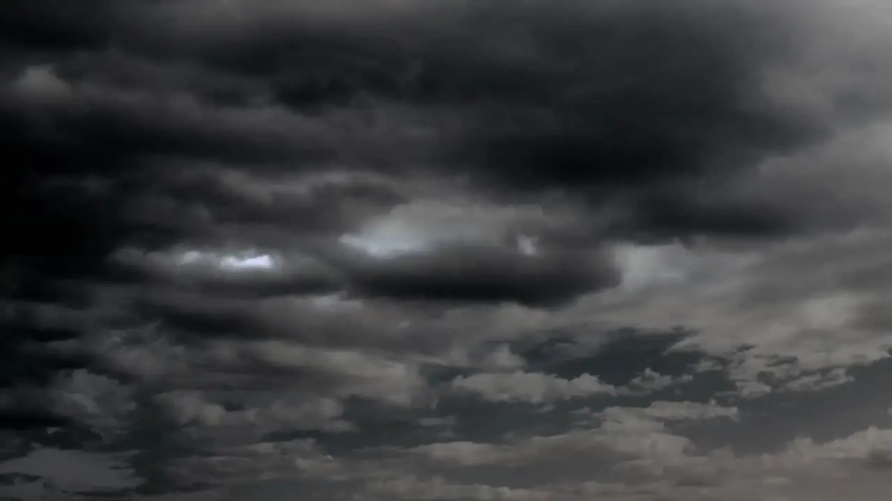 A view of dark clouds