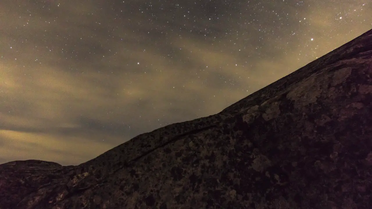 Time Lapse of Stars Circling Around the North Star