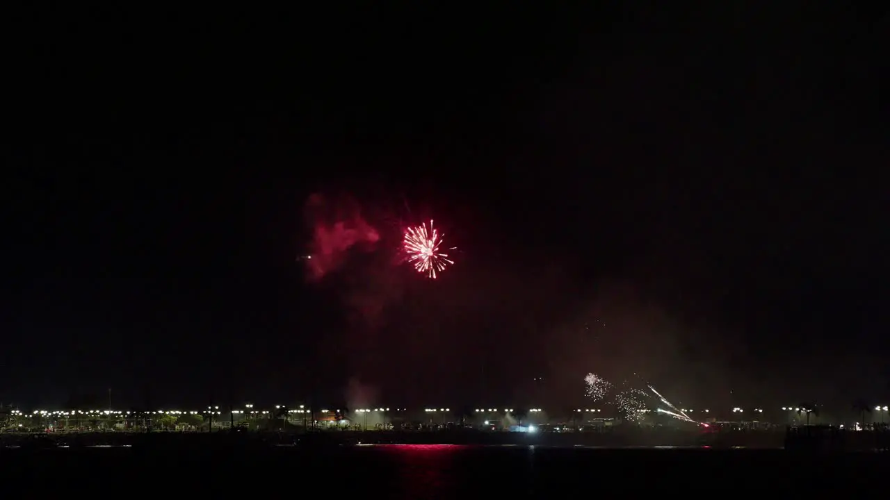 Fireworks show in Panama City on New Years Eve at midnight