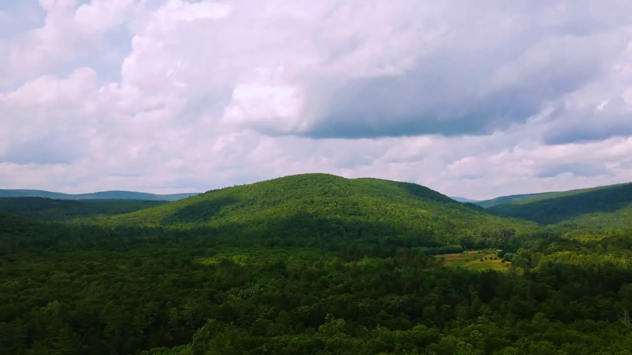 A summer aerial time-lapse of the Appalachian mountains