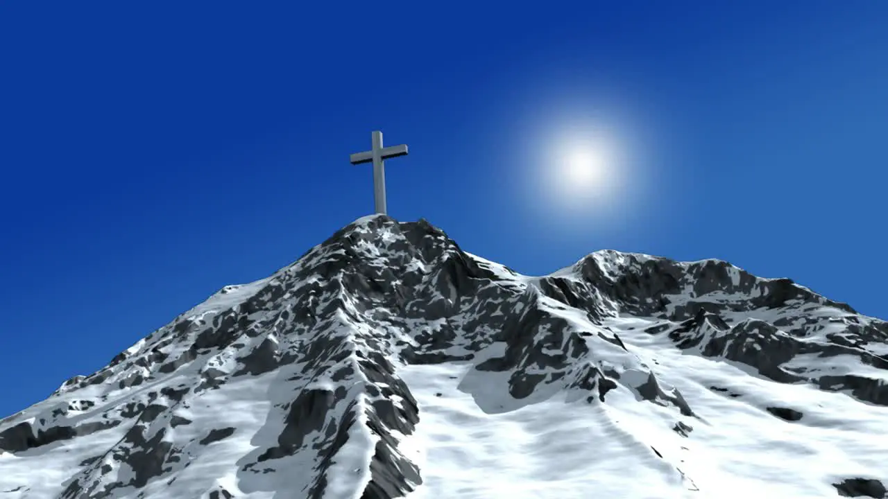 Cross on a Mountain